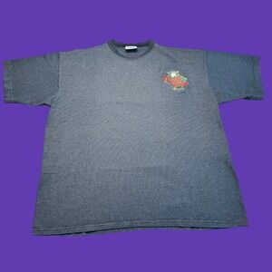 1994 NCAA College World Series T Shirt XL Gray Striped Omaha Baseball Vintage